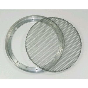 AUDIO SYSTEM Luidspreker ring + gitter Aluminium voor 165 mm chassis (paar) - 28797 - GI165 ALU