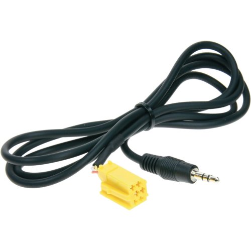 Stereo jack 3.5mm Stereo naar Mini-ISO (Geel ) 1.25meter - 311490 08 - 311490-08