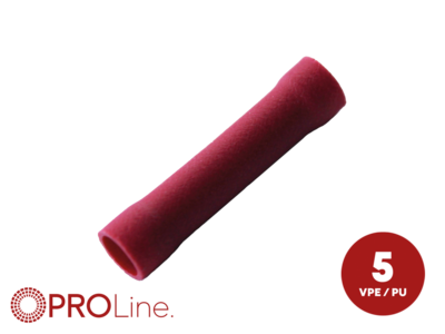 kabelschoen 5stuks 0.5 - 1.5mm2 rood in blister - 340001 5 p - 340001-5-p