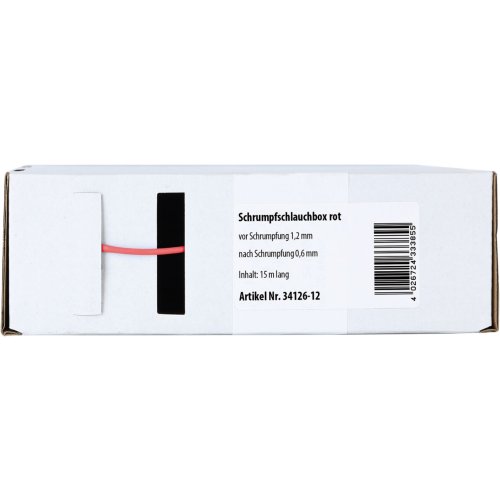 Krimpkous Rood &Oslash; 1.2 mm / Lengte 15 meter - 34126 12 - 34126-12