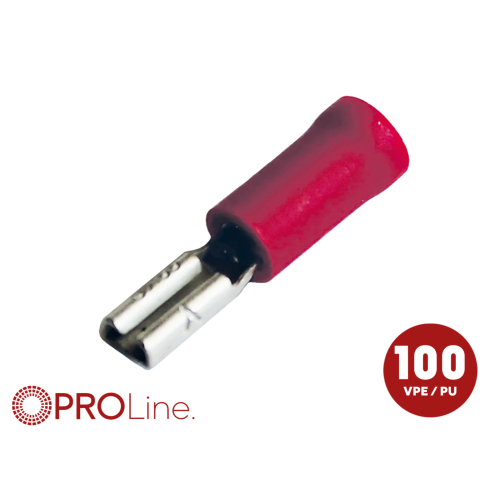Kabelschoen 2.8x0.8 rood (100stuks) ACV PROLine - 342801 1 0 p - 342801-1-0-p