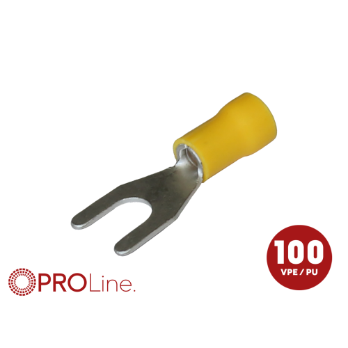 Kabelvork 4.0x6.0 geel M6 (100stuks) ACV PROLine - 344342 3 0 p 0 - 344342-3-0-p