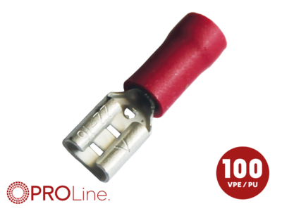 Kabelschoen 4.8x0.8 rood (100stuks) ACV PROLine - 344801 1 0 p - 344801-1-0-p