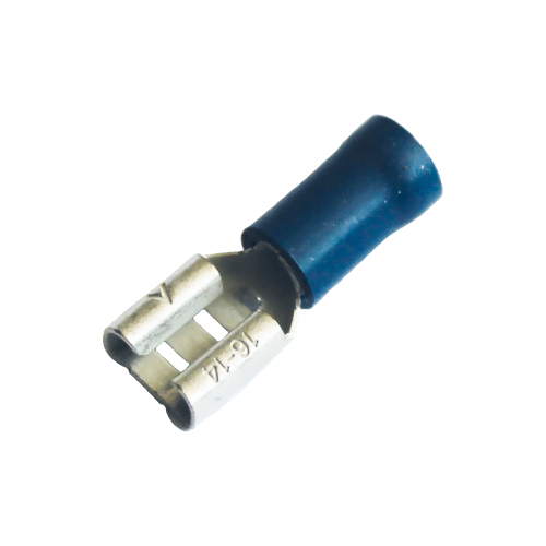 kabelschoen 5stuks 6.3x0.8 blauw in blister - 346301 2 5 p - 346301-2-5-p