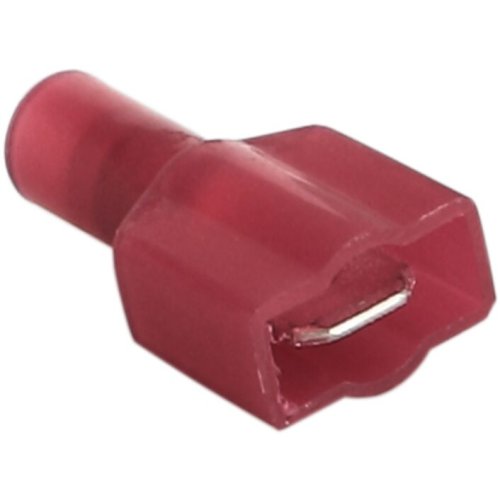Vlakke stekker volledig ge&iuml;soleerd rood 0,5-1,5 mm / breedte 6,3 mm Type2 - 346313 2 - 346313-2