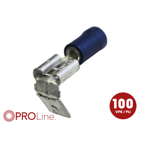 Kabelschoen 6.3x0.8 piggy back blauw (100stuks) ACV PROLine - 346323 2 0 p 0 - 346323-2-0-p