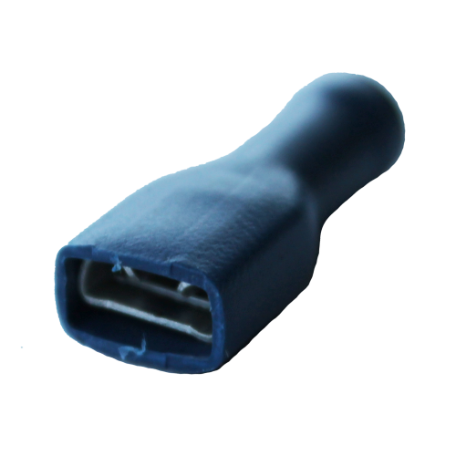kabelschoen 5stuks 6.3x0.8 blauw in blister - 346324 1 5 p - 346324-1-5-p