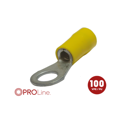Kabeloog 4.0x6.0  geel M6 (100stuks) ACV PROLine - 346550 3 0 p - 346550-3-0-p