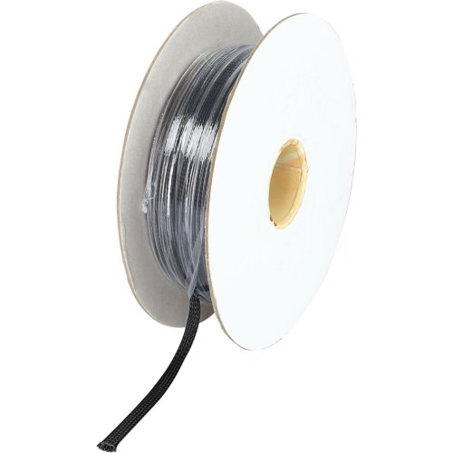 Gevlochten Kabelbescherming 5 - 12 mm Polyester Zwart Lengte 100 meter - 349020 01 - 349020-01