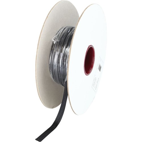 Gevlochten Kabelbescherming 8 - 17 mm Polyester Zwart Lengte 50 meter - 349020 02 - 349020-02