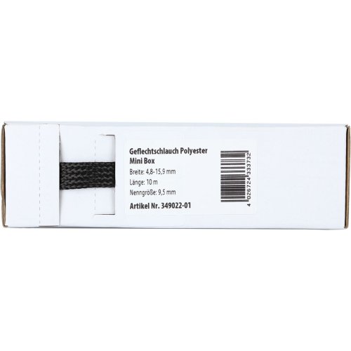 Gevlochten Kabelbescherming Mini Box 4.8 - 15.9 mm / Lengte10 meter - 349022 01 - 349022-01