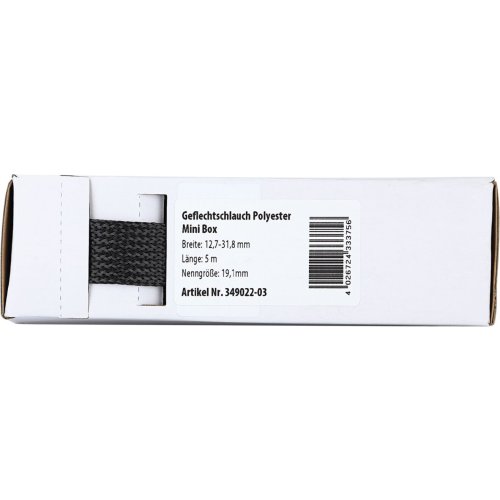 Gevlochten Kabelbescherming Mini Box 12.7 - 31.8 mm / Lengte 5 meter - 349022 03 - 349022-03
