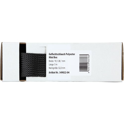 Gevlochten Kabelbescherming Mini Box 19.1 - 38.1 mm / Lengte 5 meter - 349022 04 - 349022-04