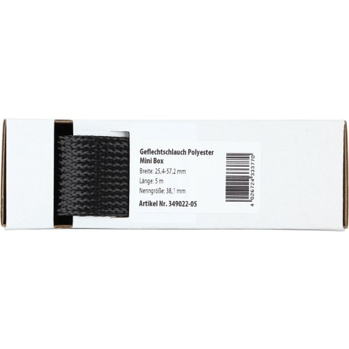 Gevlochten Kabelbescherming Mini Box 25.4 - 57.2 mm / Lengte 5 meter - 349022 05 - 349022-05
