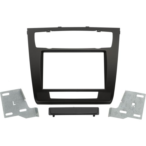 2-DIN Paneel BMW 1-Serie ( E81 - E82 - E87 Facelift - E88) 2007-2013 Kleur: Zwart - 381023 07 2 - 381023-07-2
