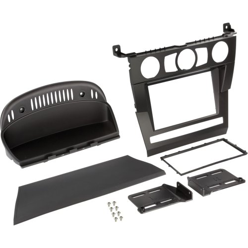 2-DIN Paneel BMW 5-Serie (E60) 2003-2007 Kleur: Zwart - 381023 14 - 381023-14
