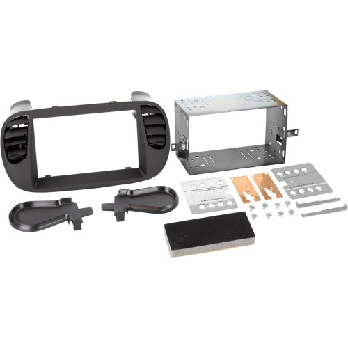 2-DIN Paneel Fiat 500/ 500C 2007-2015 - Kleur: Zwart - 381094 33 3 - 381094-33-3
