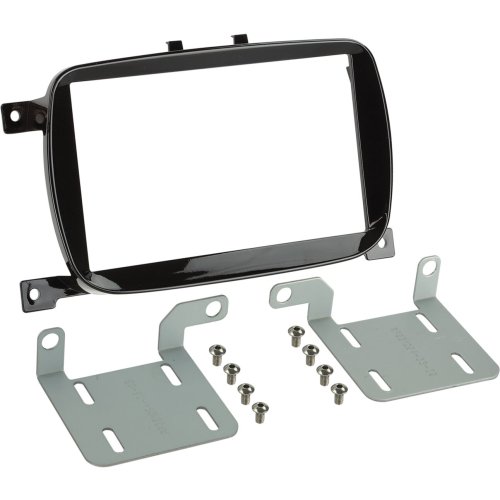 2-DIN Paneel Fiat 500 | 2016> | Kleur: Piano Zwart - 381094 36 1 - 381094-36-1