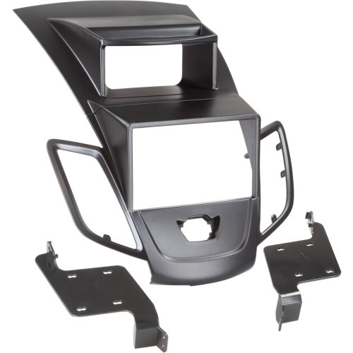 2-DIN Paneel Ford Fiesta (JA8) 2008-2017 - Kleur: Zwart - 381114 21 1 - 381114-21-1