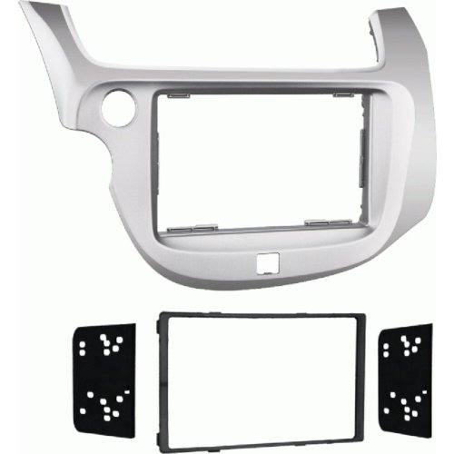 2-DIN radiopaneel Honda Fit/Jazz(GE) 2008-2015 zilver (METRA) - 381130 27 1 - 381130-27-1