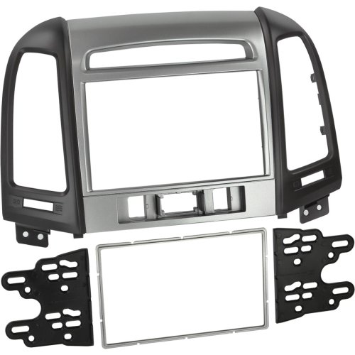 2-DIN Paneel Hyundai Santa F&eacute; 2006-2012 Kleur: Zwart - 381143 42 1 - 381143-42-1