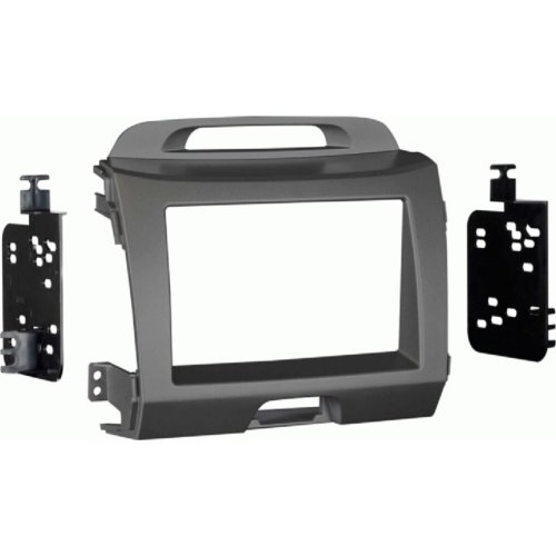 2-DIN radiopaneel Kia Sportage(SL) 08/2010-01/2016 grijs (METRA) - 381178 28 6 - 381178-28-6