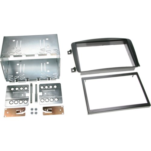 2-DIN Paneel Mercedes Benz C-Klasse/ CLK-Klasse/ G-Klasse/ Vito/ Viano - Kleur: Zwart  - 381190 02 - 381190-02