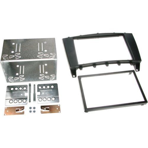 2-DIN Paneel Mercedes Benz C-Klasse (W203)(S203)(cl203) / CLC (CL203) G-klasse (W463) Kleur: Zwart - 381190 16 - 381190-16