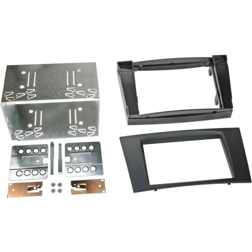 2-DIN Paneel Mercedes Benz E-klasse (W211)  CLS-Klasse (C219) - Kleur: Zwart - 381190 28 - 381190-28