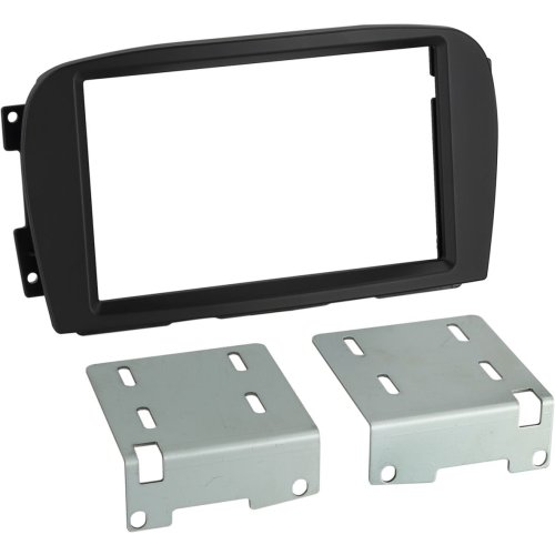 2-DIN Paneel Mercedes Benz SL-Klasse R230 2001-2005 - Kleur: Zwart  - 381190 48 1 - 381190-48-1