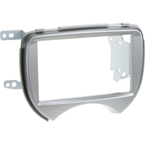 2-DIN Paneel Nissan Micra (K13) 2010-2013 Kleur: Zilver - 381210 03 1 - 381210-03-1