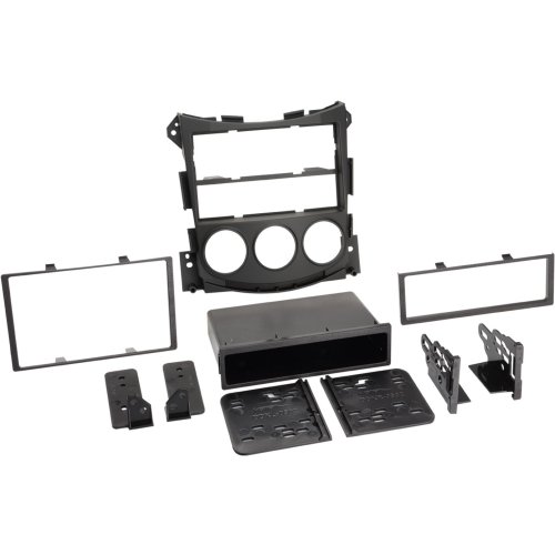 2-DIN Paneel met pocket Nissan 370Z 2009-2019 Kleur: Zwart (METRA) - 381210 12 - 381210-12