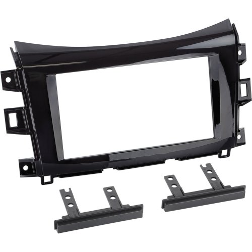2-DIN Paneel Nissan Navara (NP300) 2016-2019 Kleur: Piano Zwart - 381210 22 3 - 381210-22-3