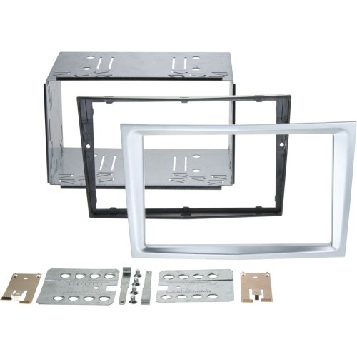 2-DIN Paneel Opel Astra - Corsa D - Zafira B - Antara  Kleur: Chrome  - 381230 24 4 - 381230-24-4
