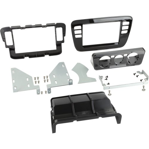 2-DIN Paneel Volkswagen up! / Seat Mii / Skoda Citigo 2011-2016  Kleur: Piano zwart - 381320 36 2 - 381320-36-2