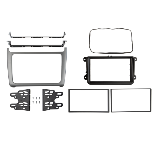 2-DIN frame Volkswagen Polo 2014-2017 Zilver - 381320 41 3 - 381320-41-3