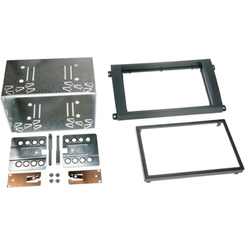 2-DIN Paneel Porsche Cayenne (9PA/955) 2002-2010 - Kleur: zwart - 381323 01 - 381323-01