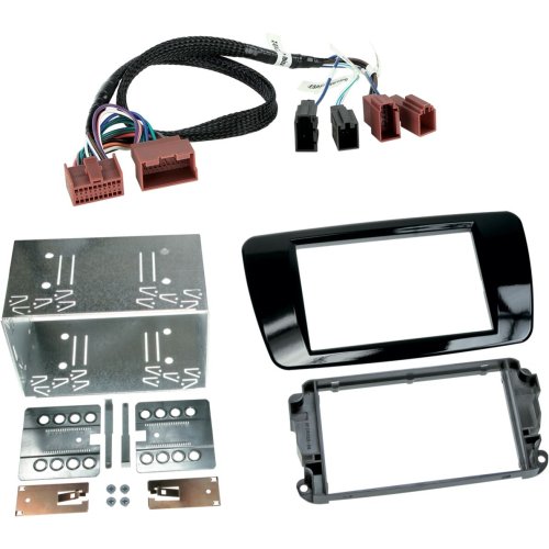 2-DIN Paneel Seat Ibiza 2014-2017 Kleur: Piano Zwart - 381328 08 4 - 381328-08-4