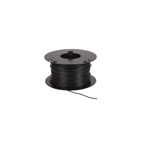 Voedingskabel haspel 0.75 mm&sup2; zwart 100 Meter - 50 075 100 2x - 50-075-100-2X