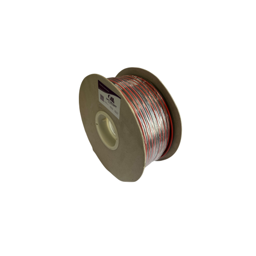Luidspreker kabel 2 x 2,5 mm zwart / rood 100mtr spoel - 51 250 100 1x - 51-250-100-1X