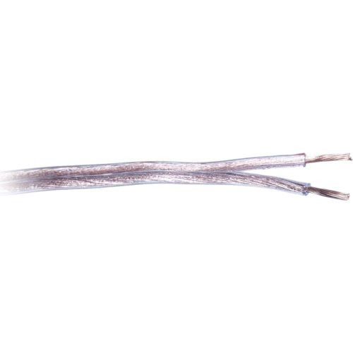 Luidspreker kabel 2 x 0,75 mm transparant rood 400 Meter - 51 275 402 - 51-275-402