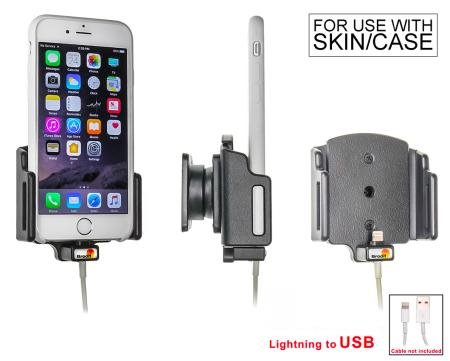 Apple iPhone 6 Passieve verstelbare houder. Originele Apple lightning naar USB kabel /slim (met skin - 514666 - 514666