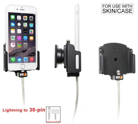 Apple iPhone 6 / 6S / 7 / 8 / X / Xs Passieve verstelbare houder. lightning naar 30pin adapter  - 515666 - 515666