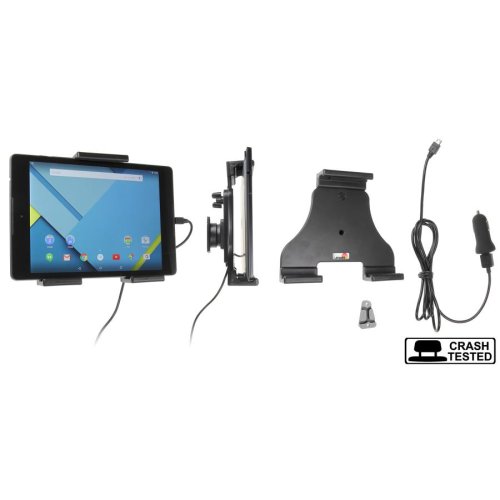 Universele Verstelbare Tablet Actieve houder met12V USB Plug 140-195mm  - 521941 - 521941