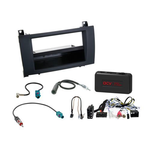2-DIN-set met vak Mercedes-voertuigen LFB/analoog/antenne - 611190 24 2 - 611190-24-2