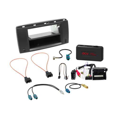 2-DIN Kit met Bakje Mercedes Benz SWI/Analoog/Antenne  - 611190 35 1 - 611190-35-1