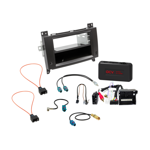 2-DIN Kit met Bakje Mercedes Voertuigen SWI/Analoog/Antenne - 611190 36 1 - 611190-36-1