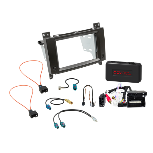 2-DIN Kit met Vak Diverse Mercedes Benz SWI/Analoog/Antenne  - 621190 37 5 - 621190-37-5