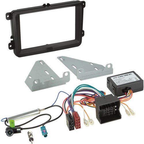 2-DIN Kit Seat - Skoda - Volkswagen - kleur: zwart - 621320 30 01 - 621320-30-01