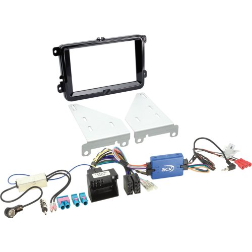 2-DIN Kit Diverse modellen Volkswagen - Seat - Skoda Pianolak Zwart - 621320 30 06 - 621320-30-06